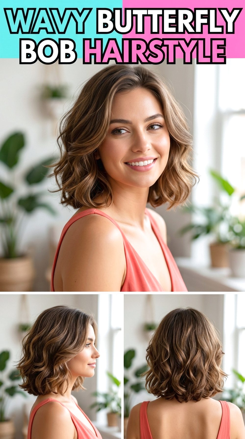 Wavy Butterfly Bob