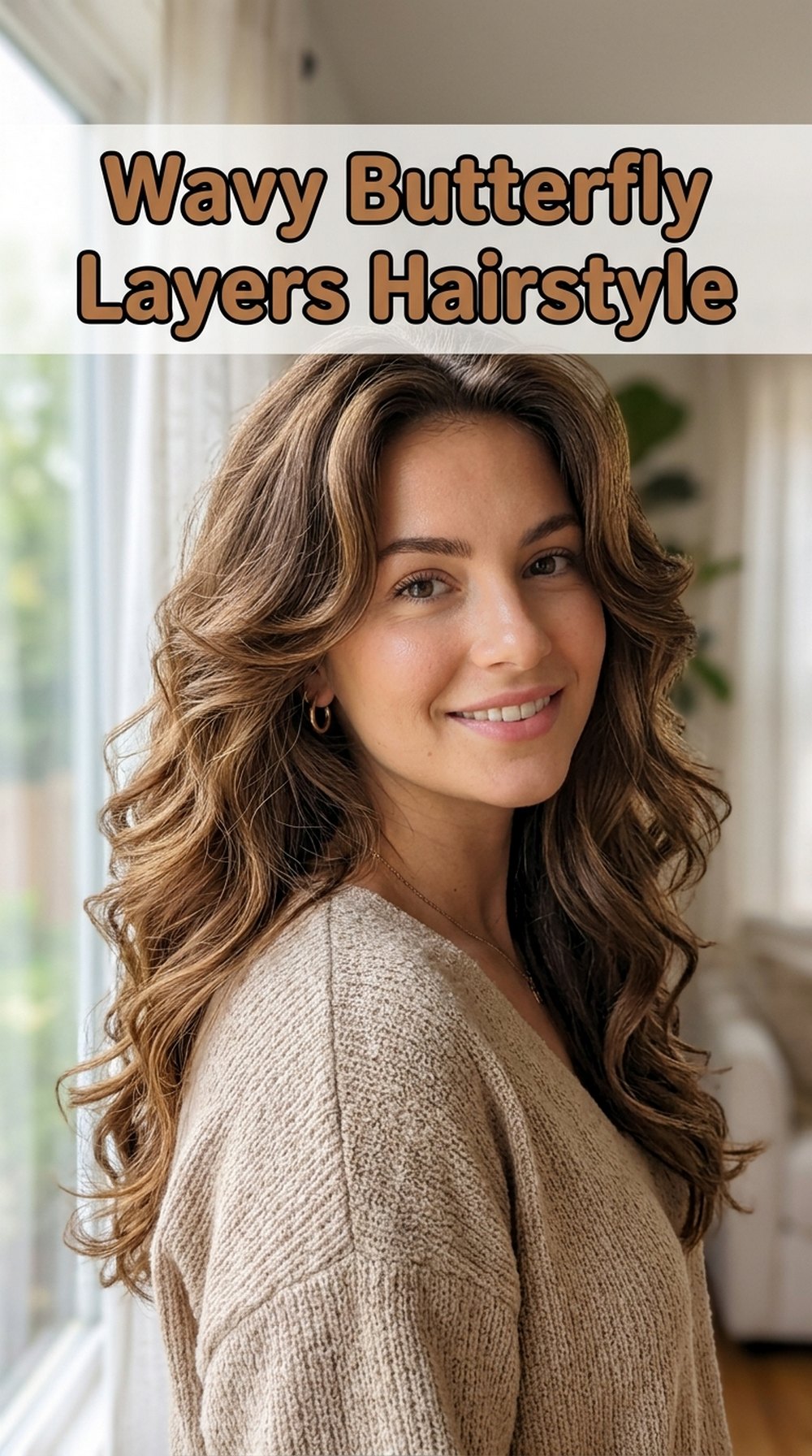 Wavy Butterfly Layers Hairstyle