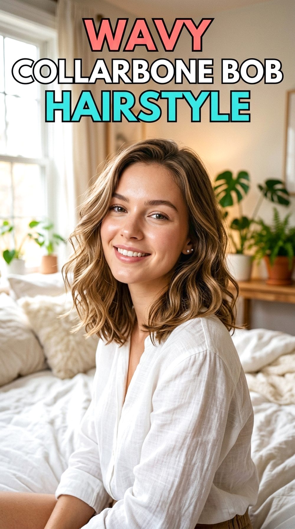 Wavy Collarbone Bob