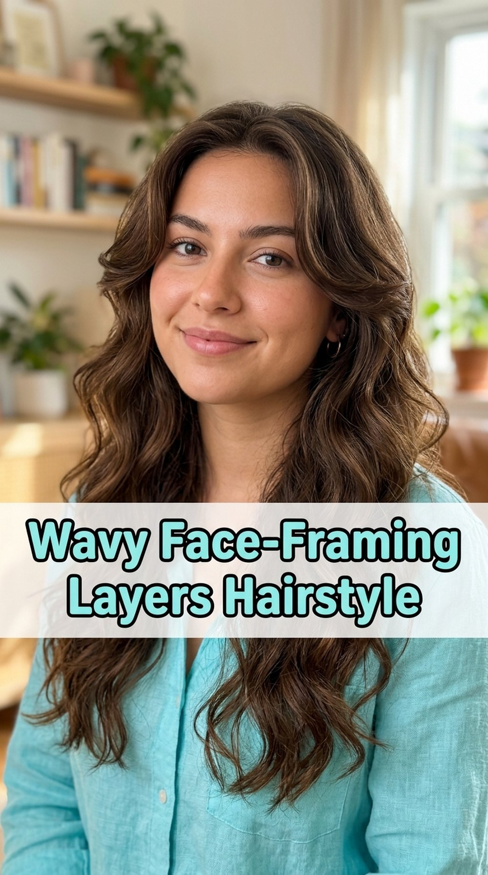 Wavy Face-Framing Layers Hairstyle
