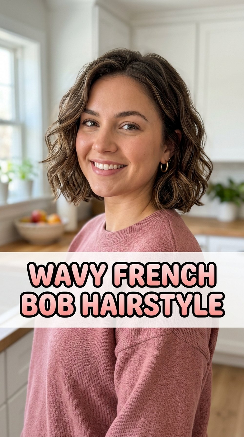 Wavy French Bob Hairstyle