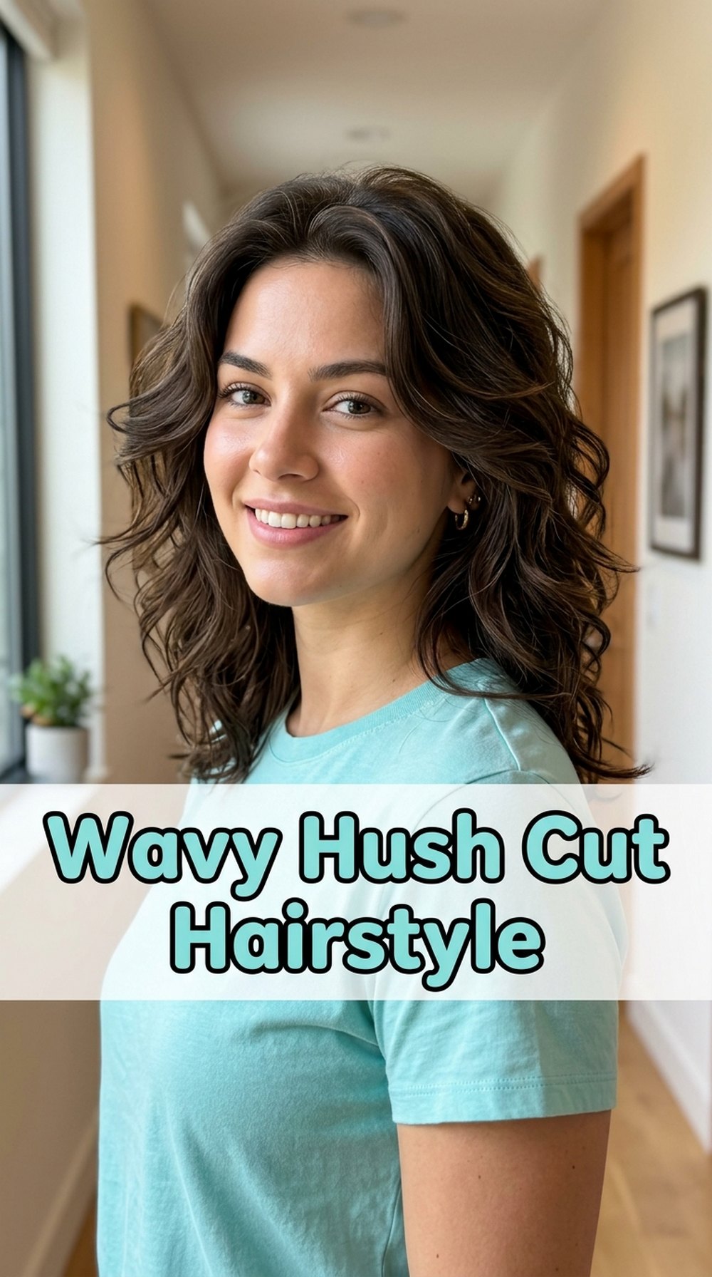 Wavy Hush Cut Hairstyle