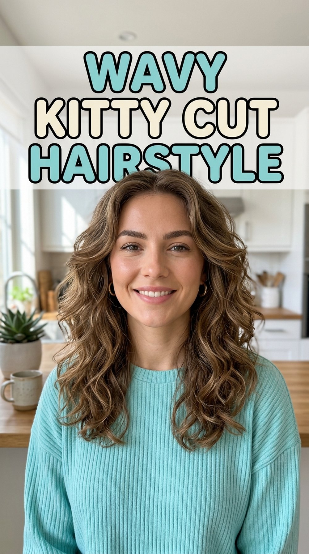 Wavy Kitty Cut Hairstyle