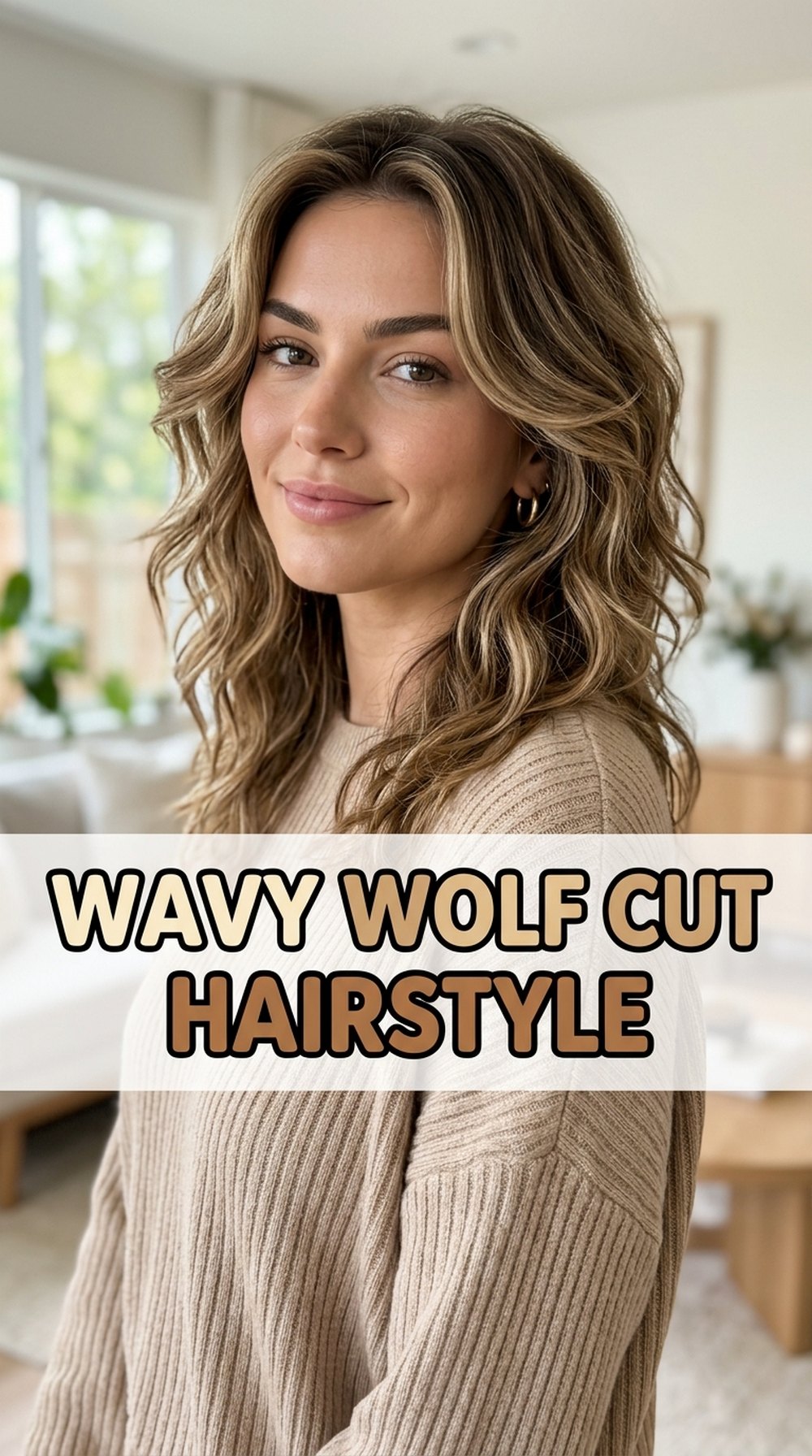 Wavy Wolf Cut Hairstyle