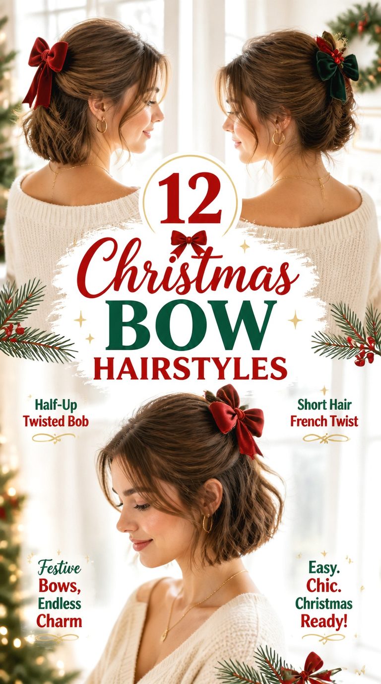 Christmas Bow Hairstyles