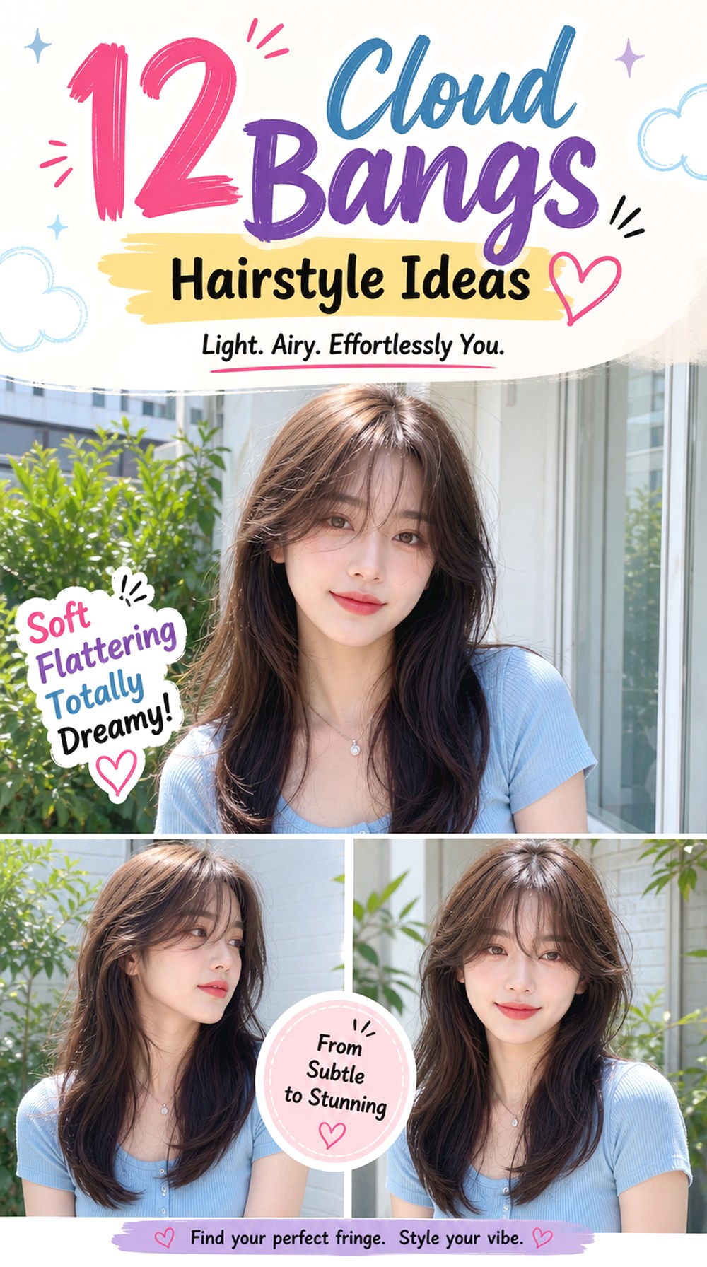 Cloud Bangs Hairstyle Ideas