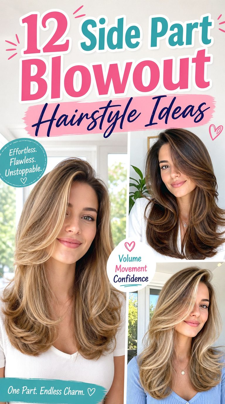 Side Part Blowout Hairstyle Ideas