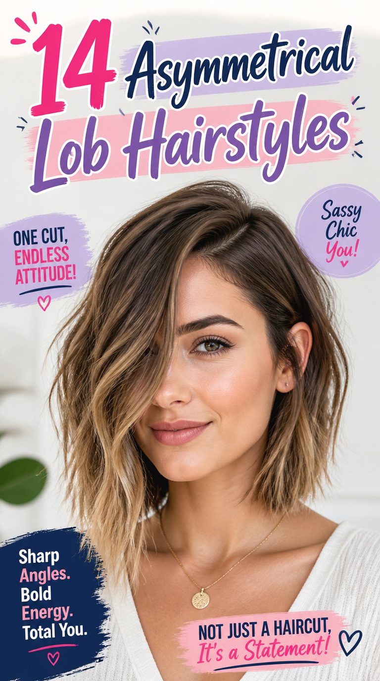 Asymmetrical Lob Hairstyles