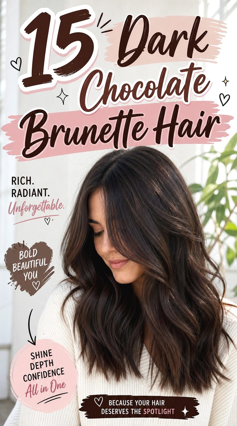Dark Chocolate Brunette Hair