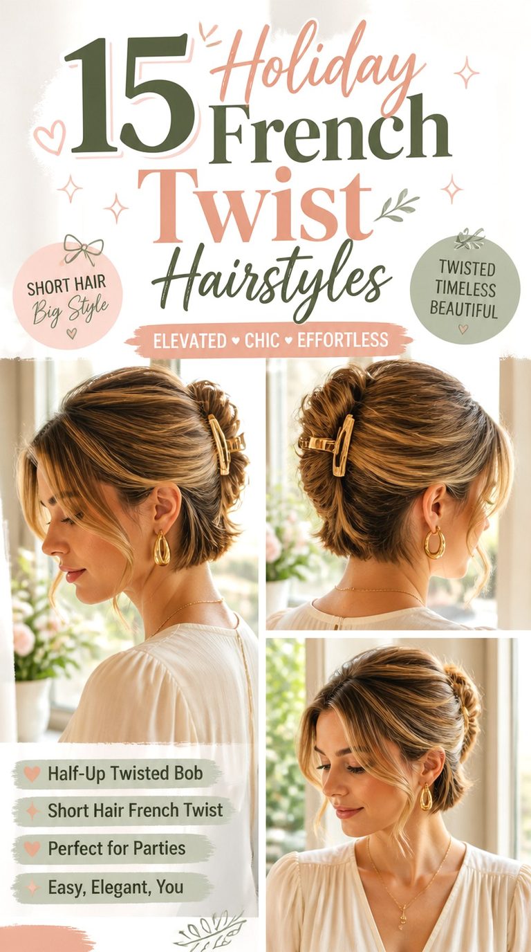 Holiday French Twist Hairstyles