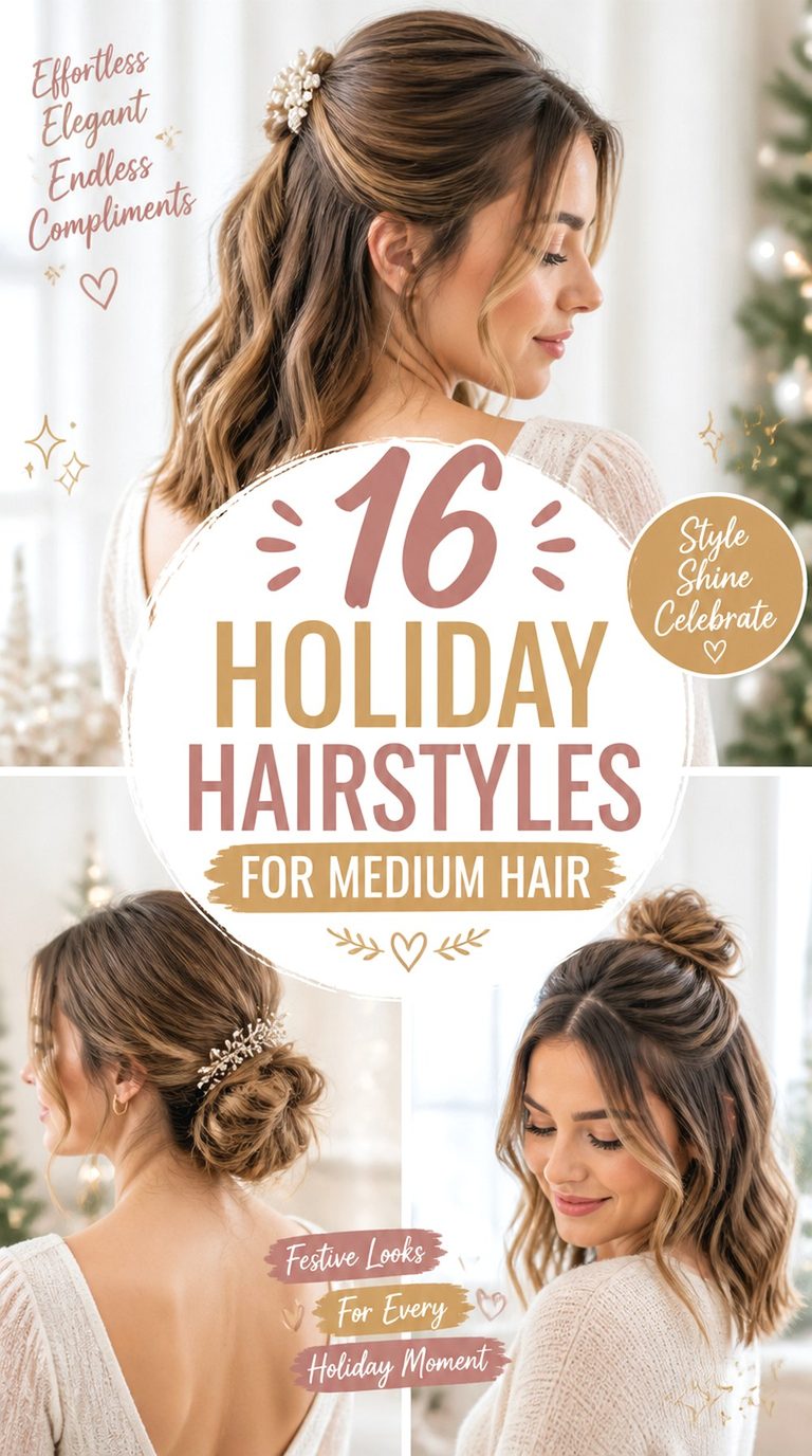Holiday Hairstyles For Medium Hair