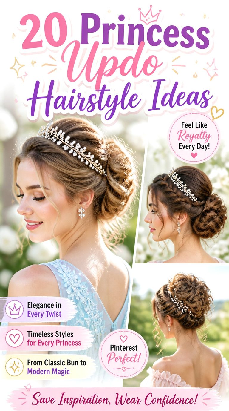 Princess Updo Hairstyle Ideas