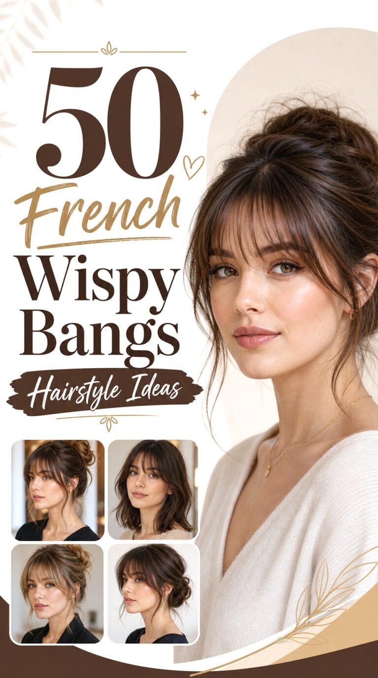 French Wispy Bangs Hairstyle Ideas
