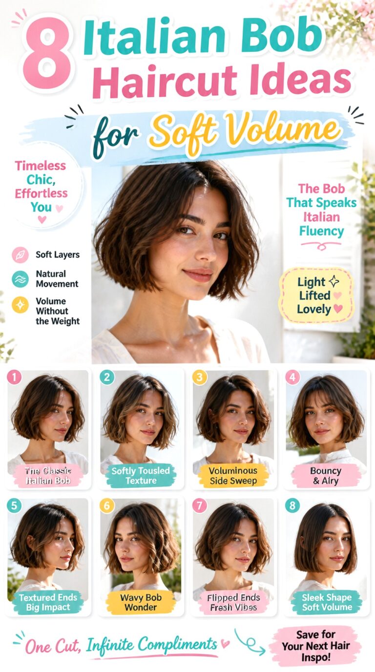 Italian Bob Haircut Ideas for Soft Volume