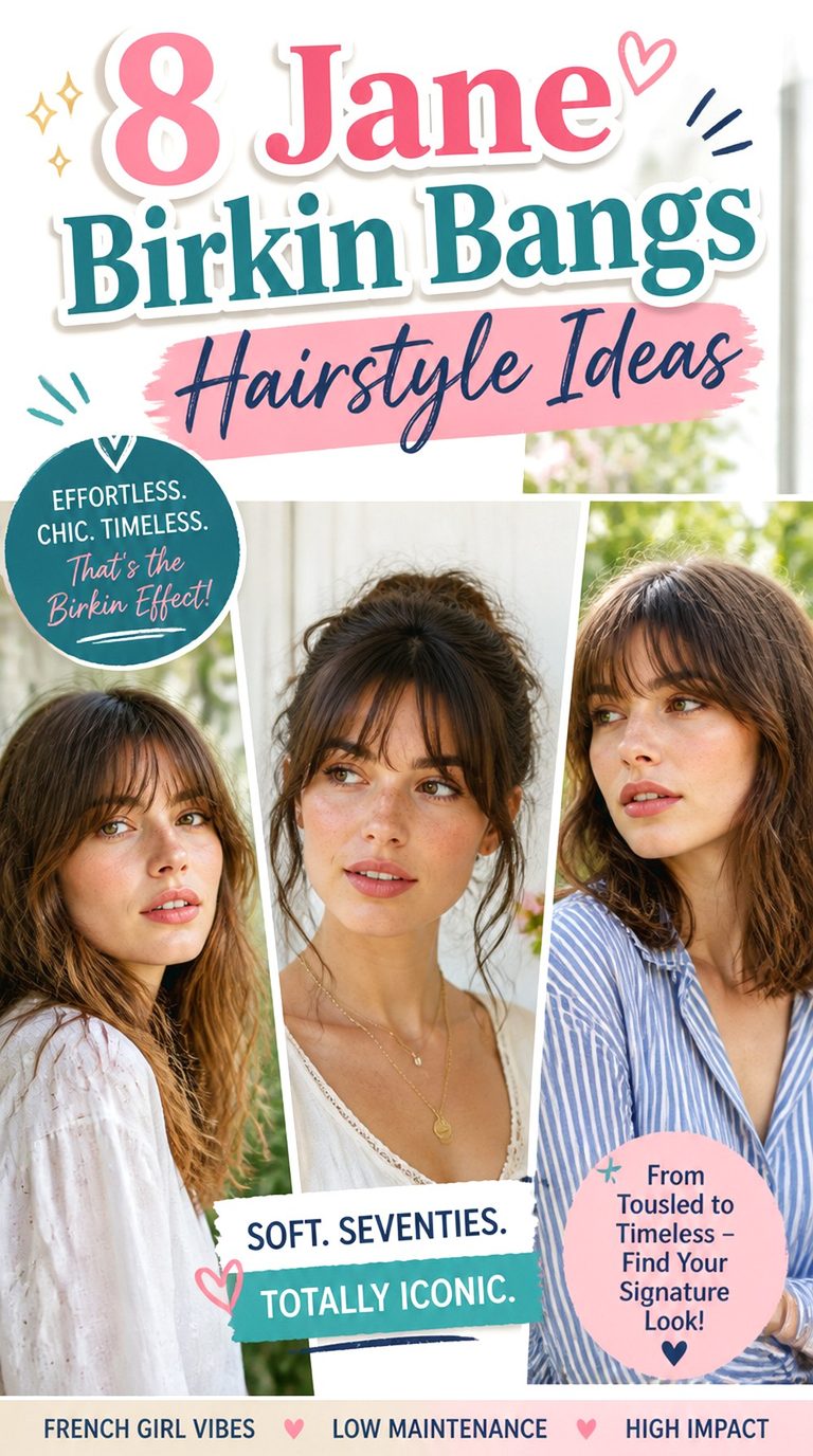 Jane Birkin Bangs Hairstyle Ideas