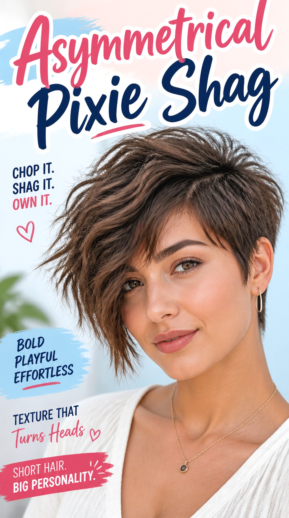 Asymmetrical Pixie Shag
