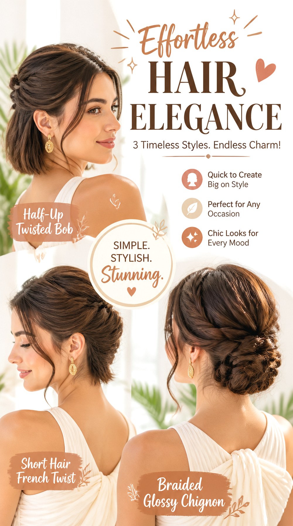 Braided Glossy Chignon