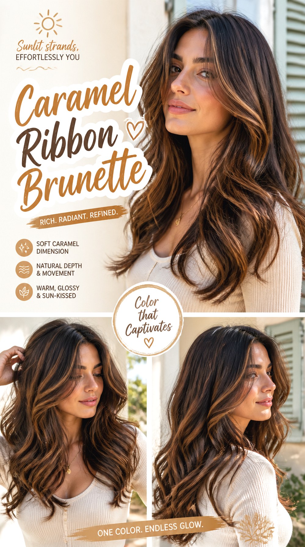 Caramel Ribbon Brunette