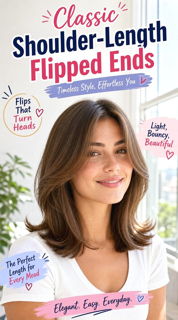 Classic Shoulder-Length Flipped Ends