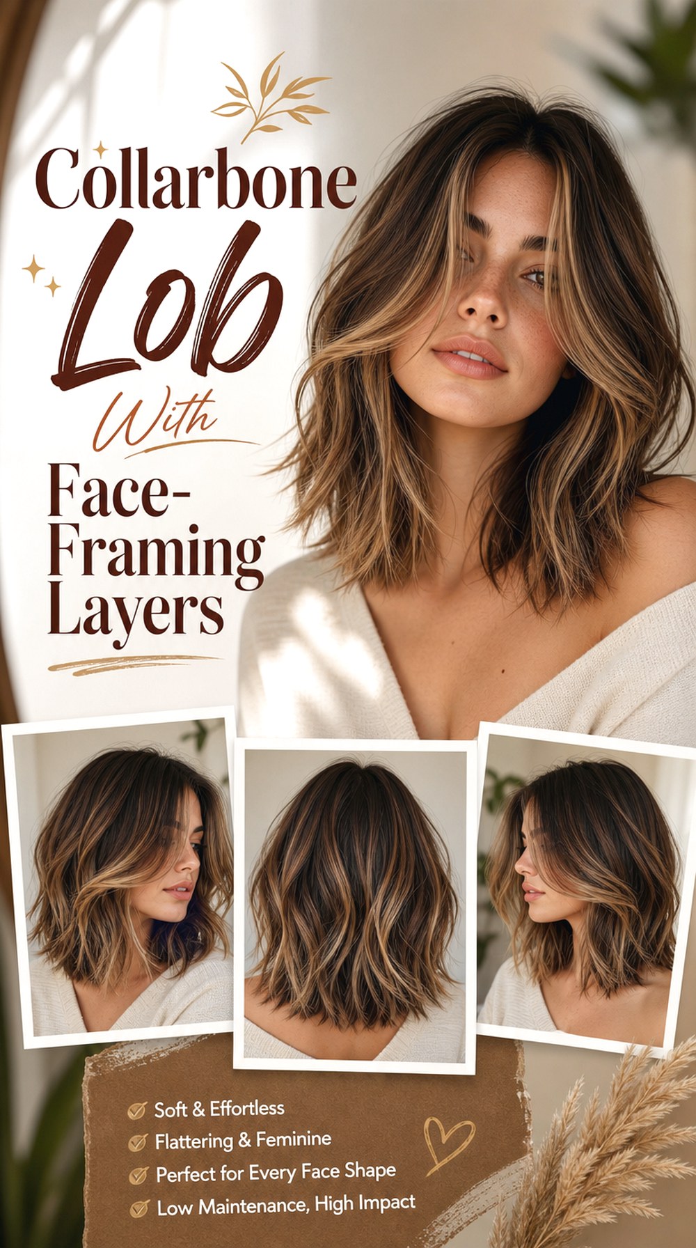 Collarbone Lob With Face-Framing Layers