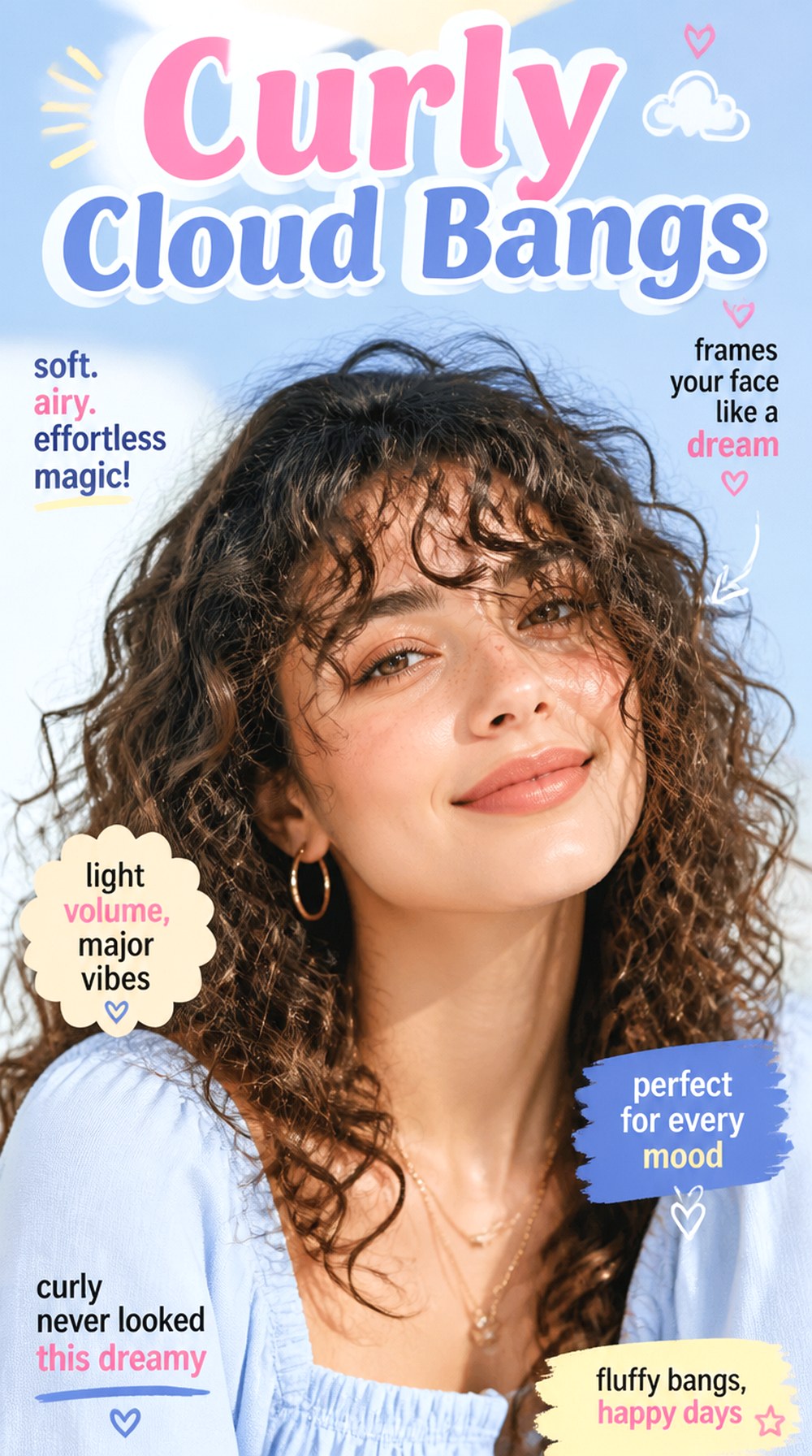 Curly Cloud Bangs
