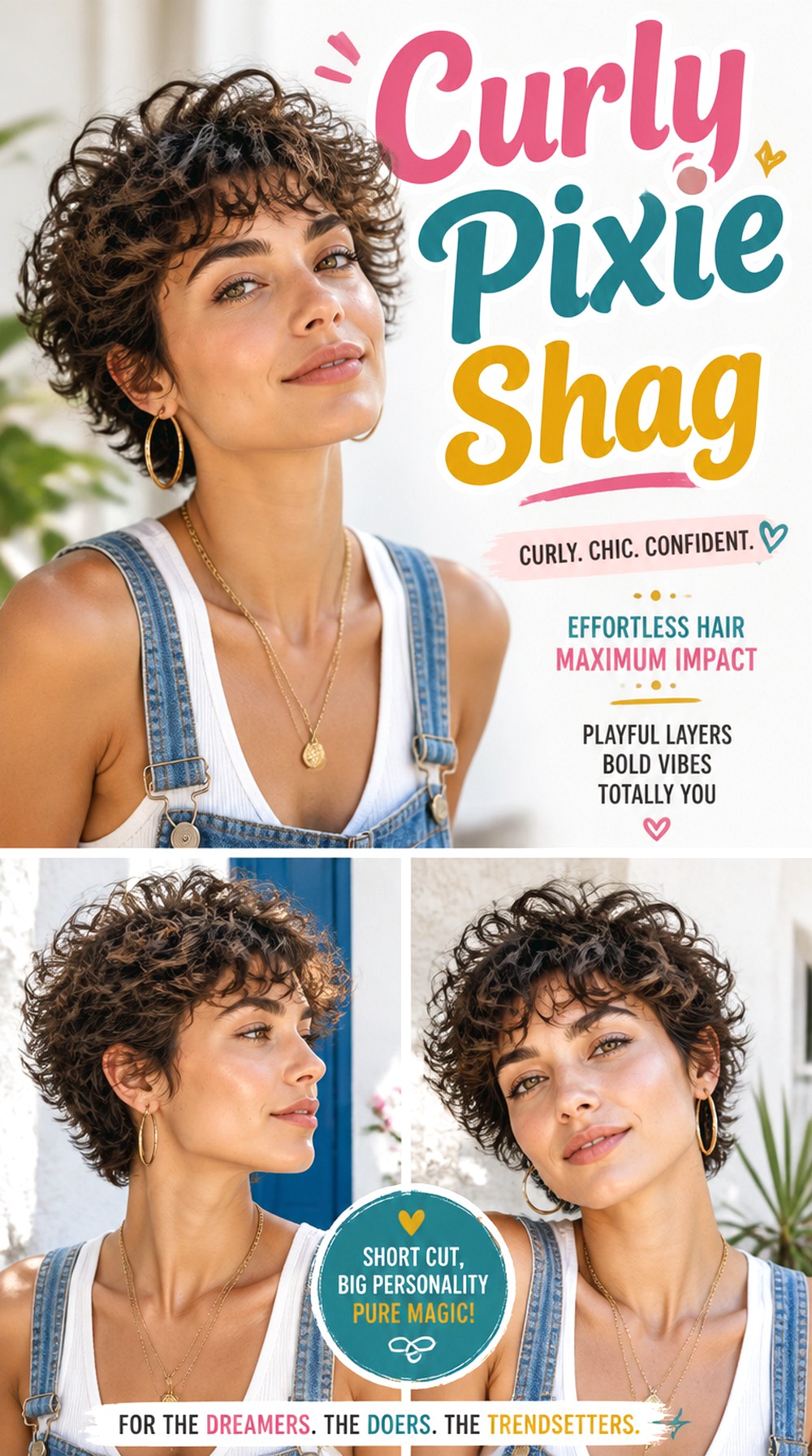 Curly Pixie Shag