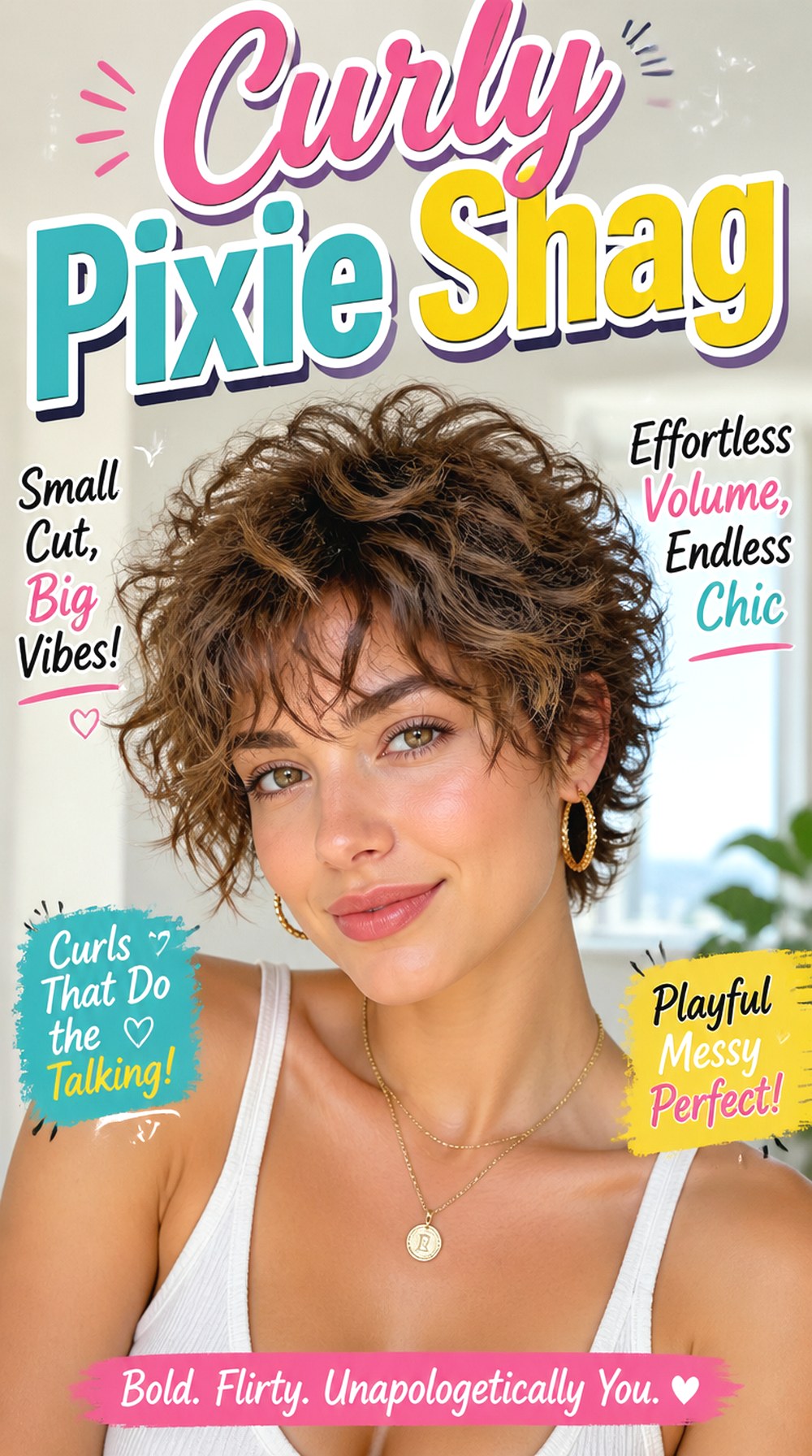 Curly Pixie Shag