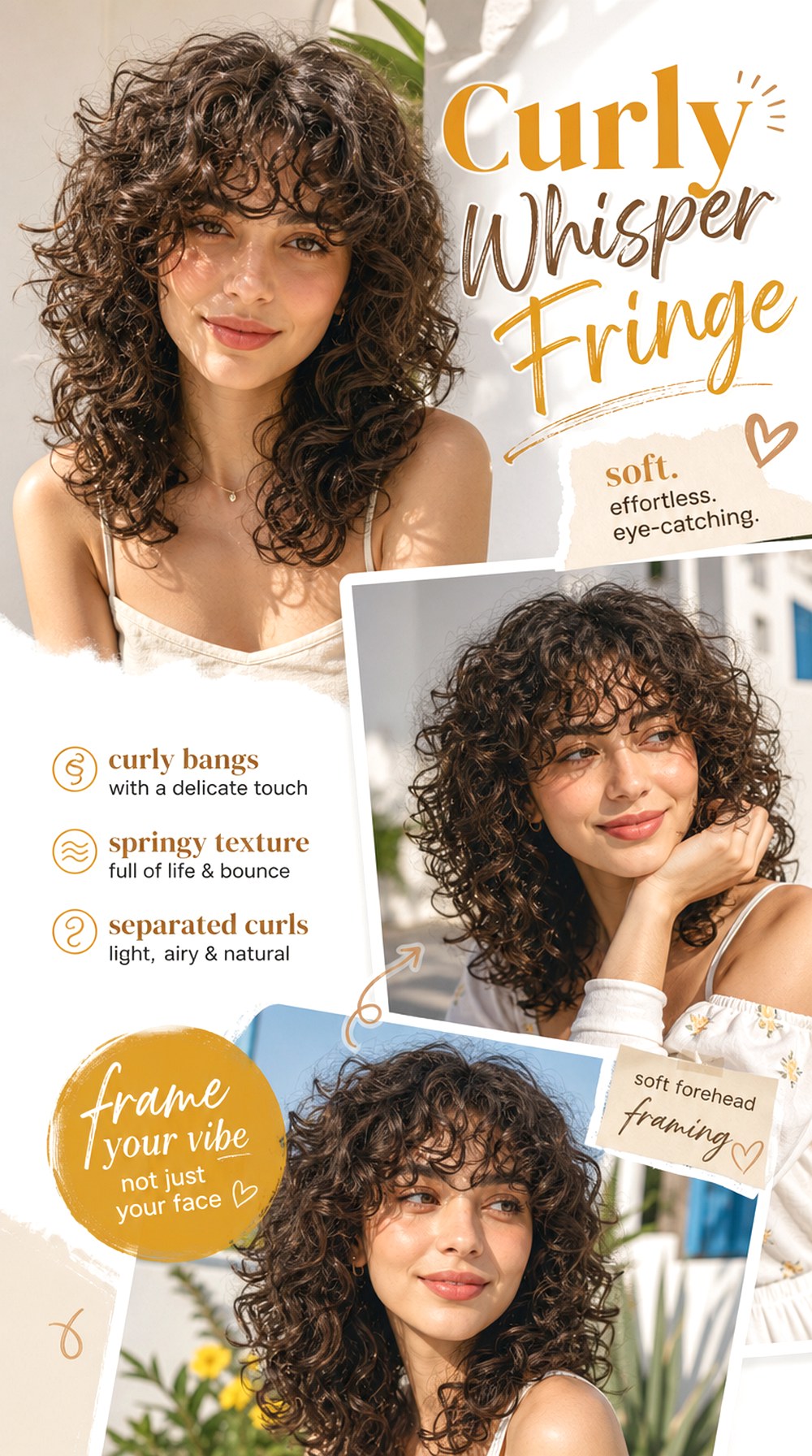 Curly Whisper Fringe