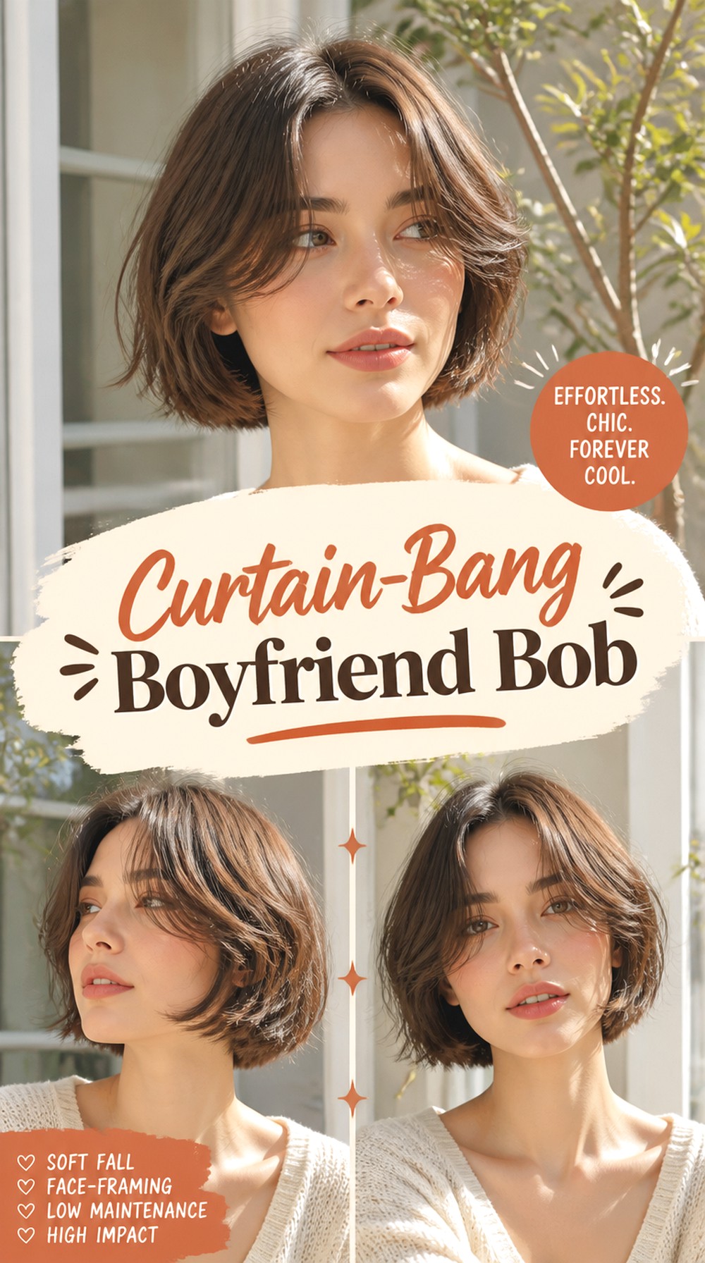 Curtain-Bang Boyfriend Bob