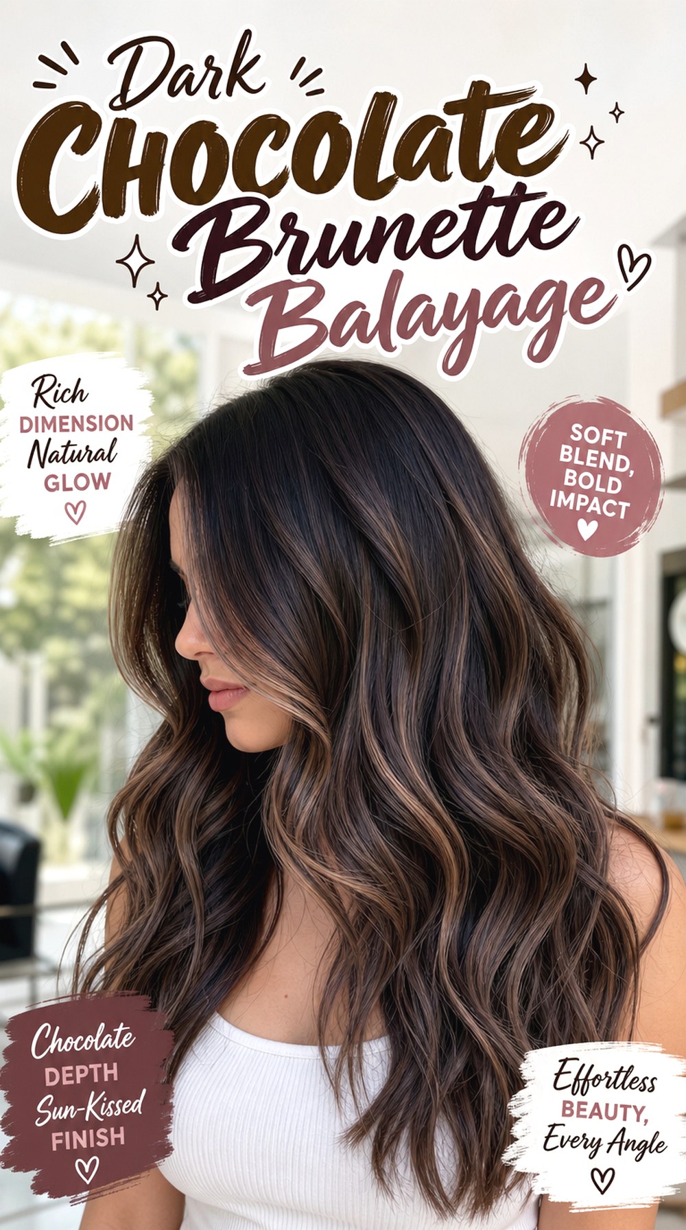 Dark Chocolate Brunette Balayage