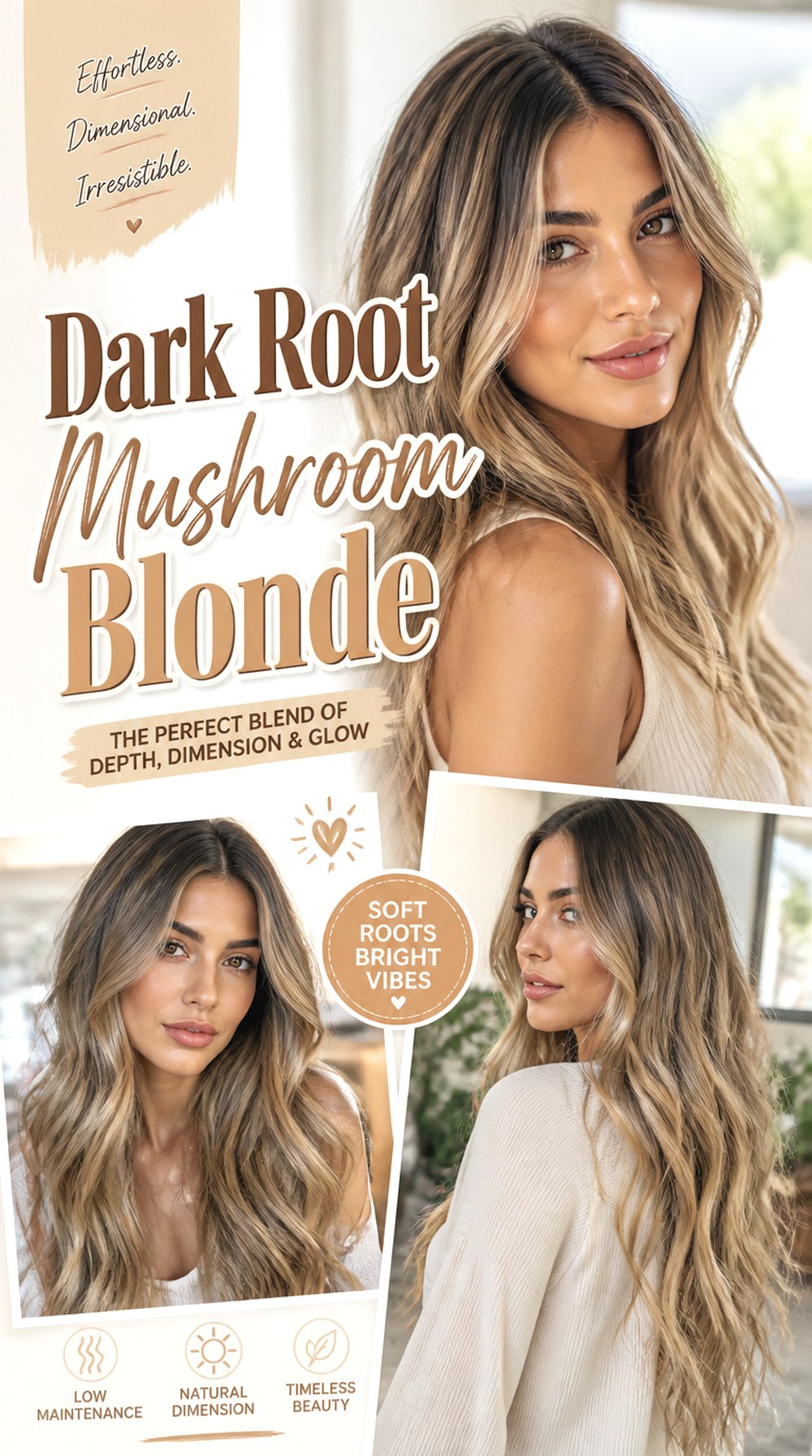 Dark Root Mushroom Blonde