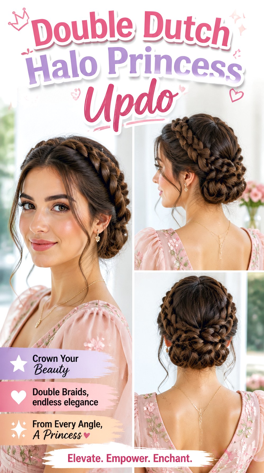 Double Dutch Halo Princess Updo