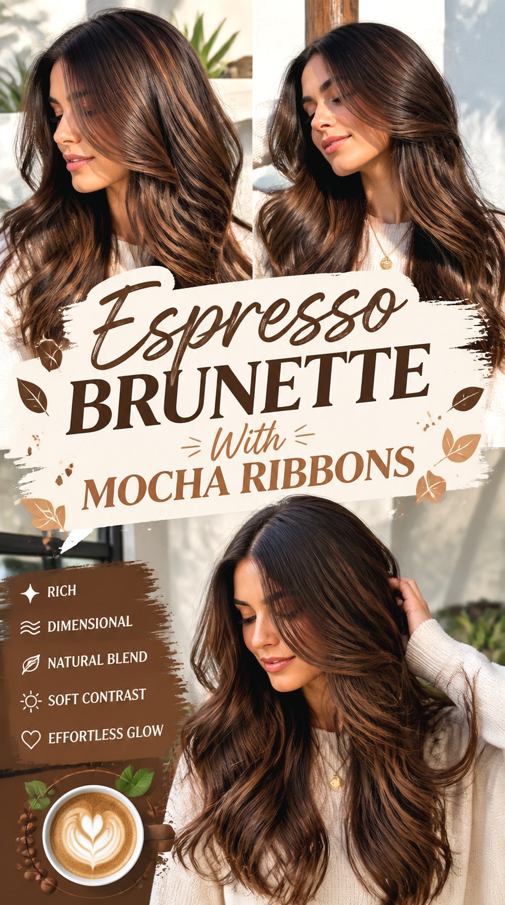 Espresso Brunette With Mocha Ribbons