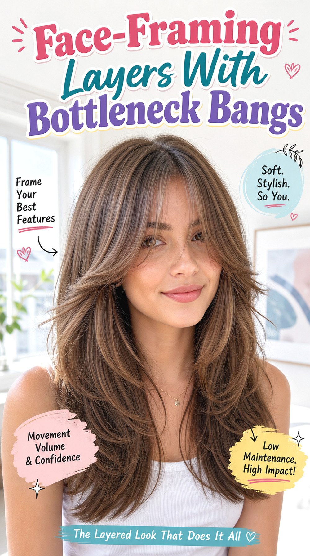 Face-Framing Layers With Bottleneck Bangs