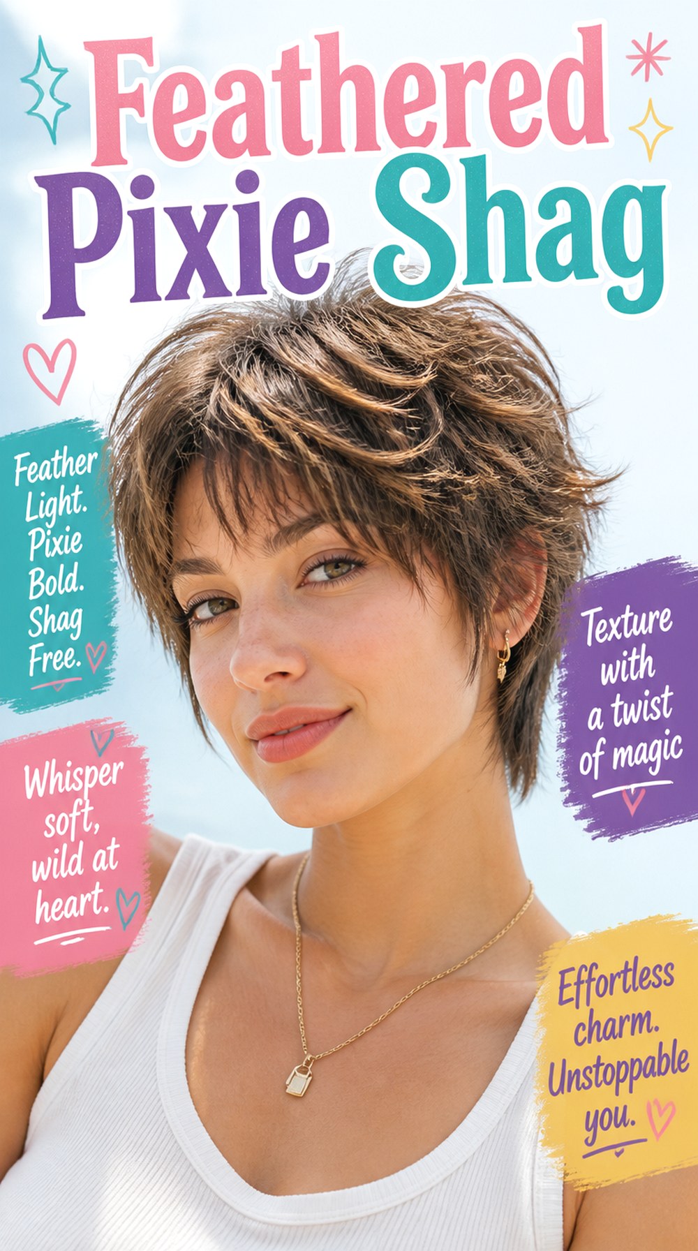 Feathered Pixie Shag