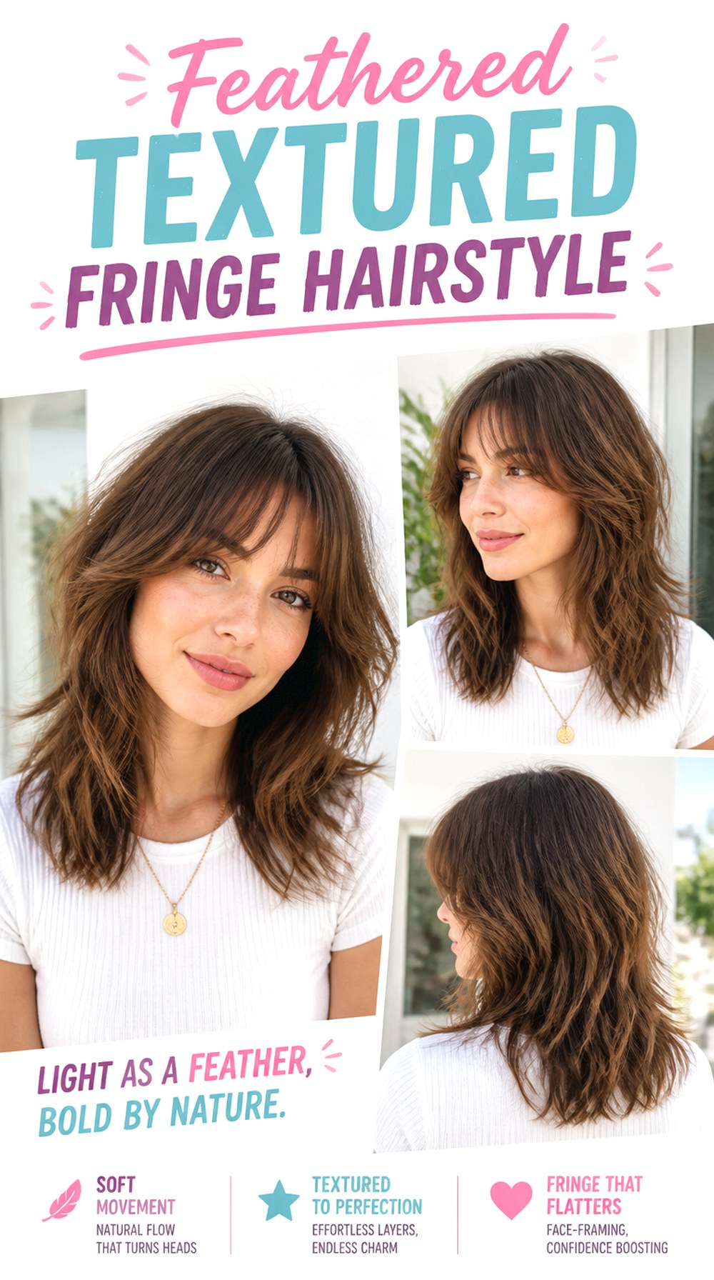 Feathered Textured Fringe