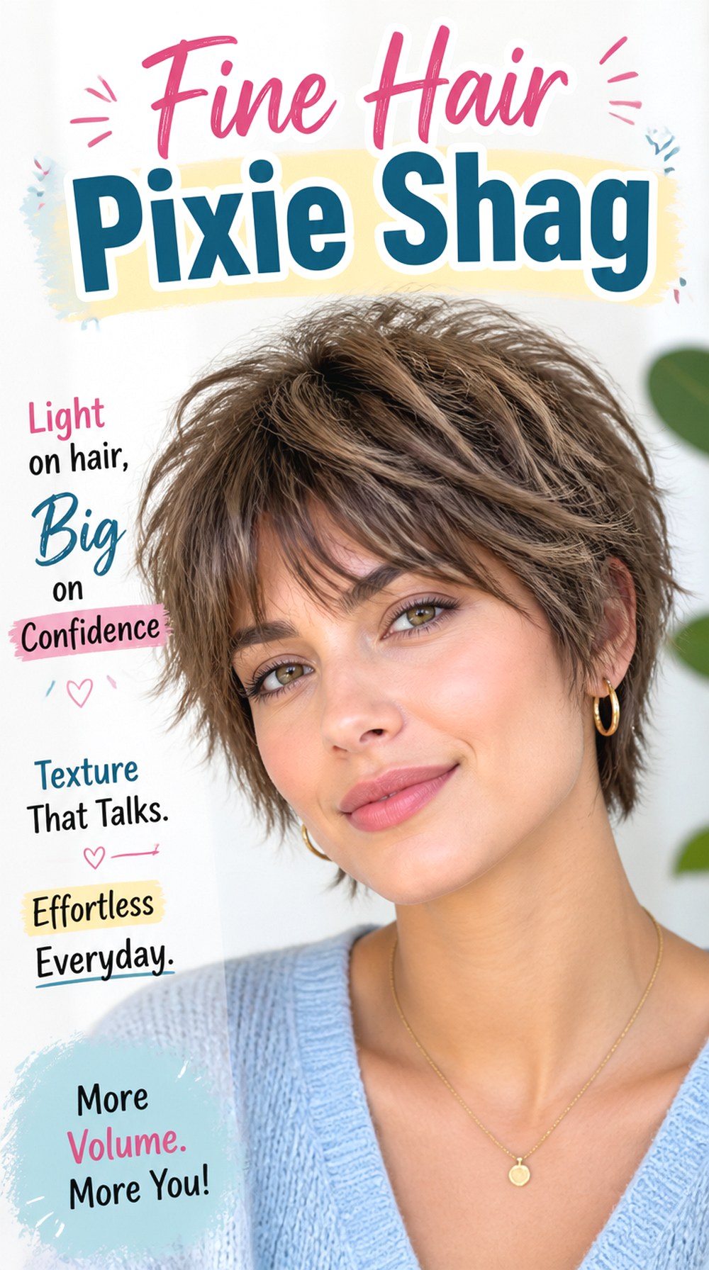 Fine Hair Pixie Shag