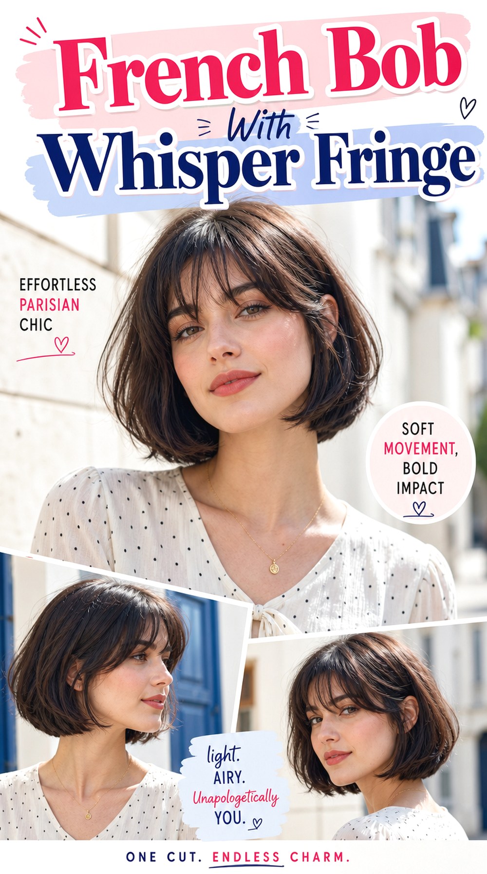French Bob With Whisper Fringe