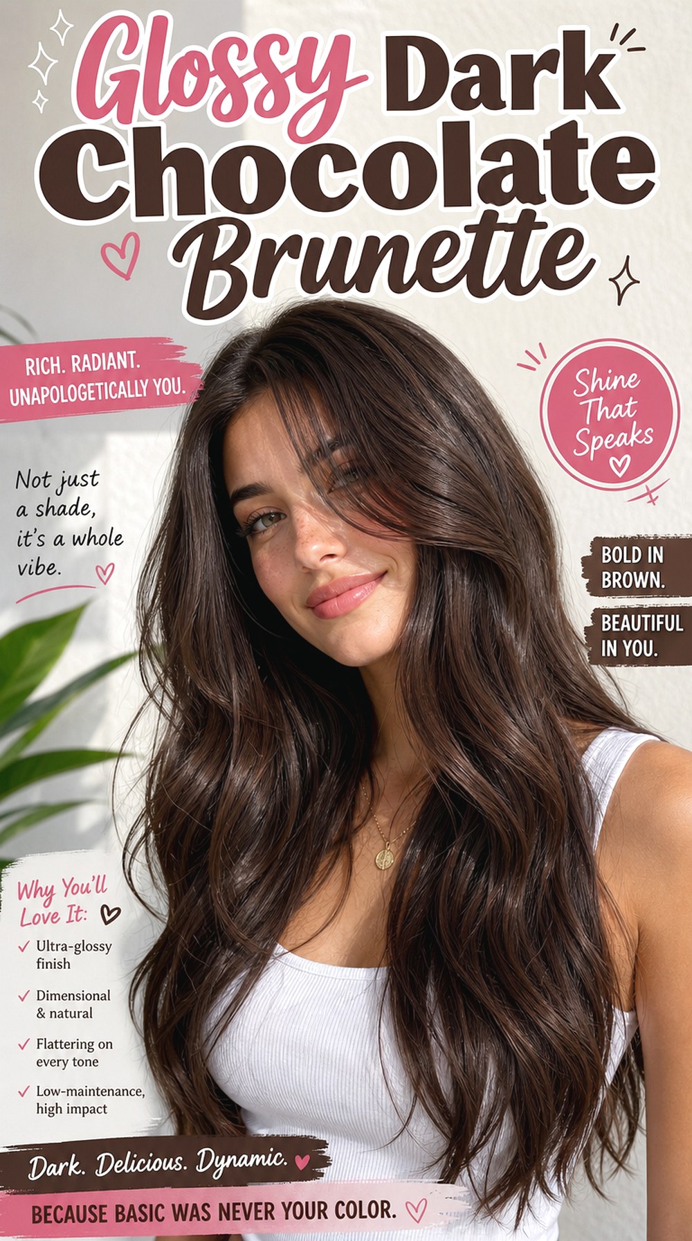 Glossy Dark Chocolate Brunette