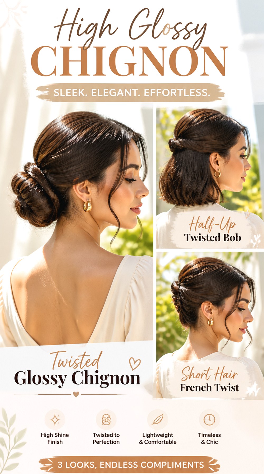 High Glossy Chignon