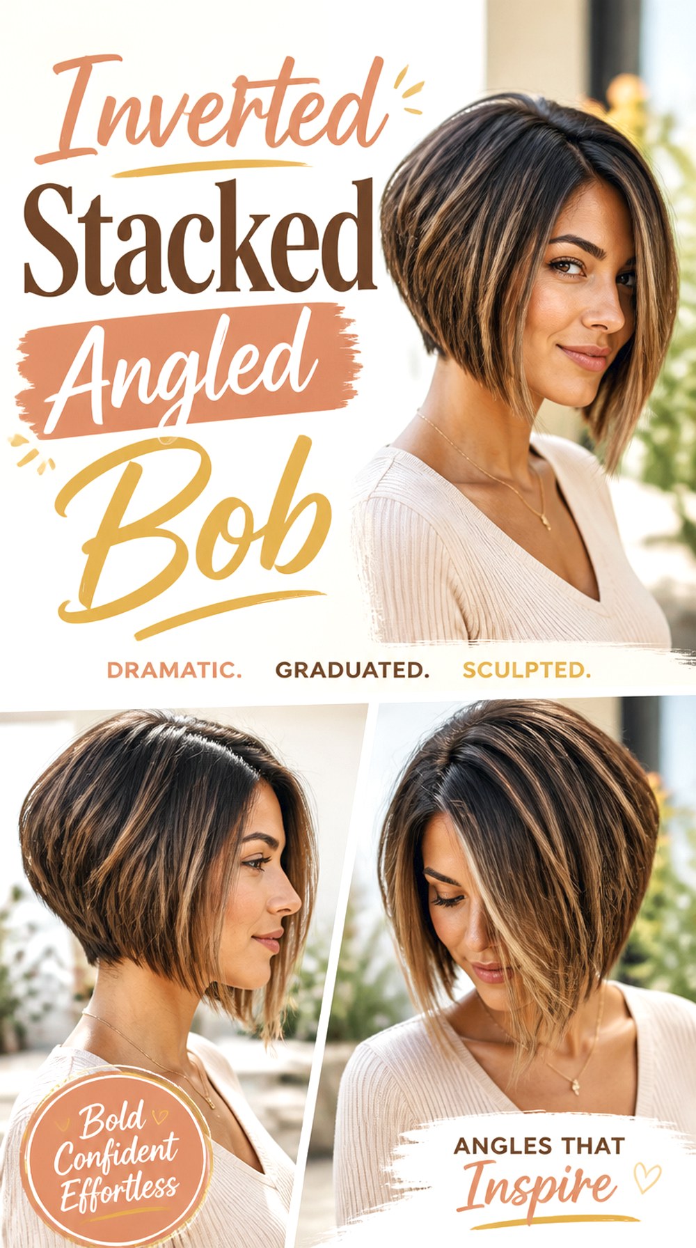 Inverted Stacked Angled Bob