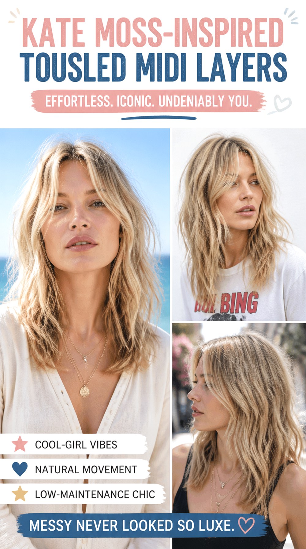 Kate Moss-Inspired Tousled Midi Layers