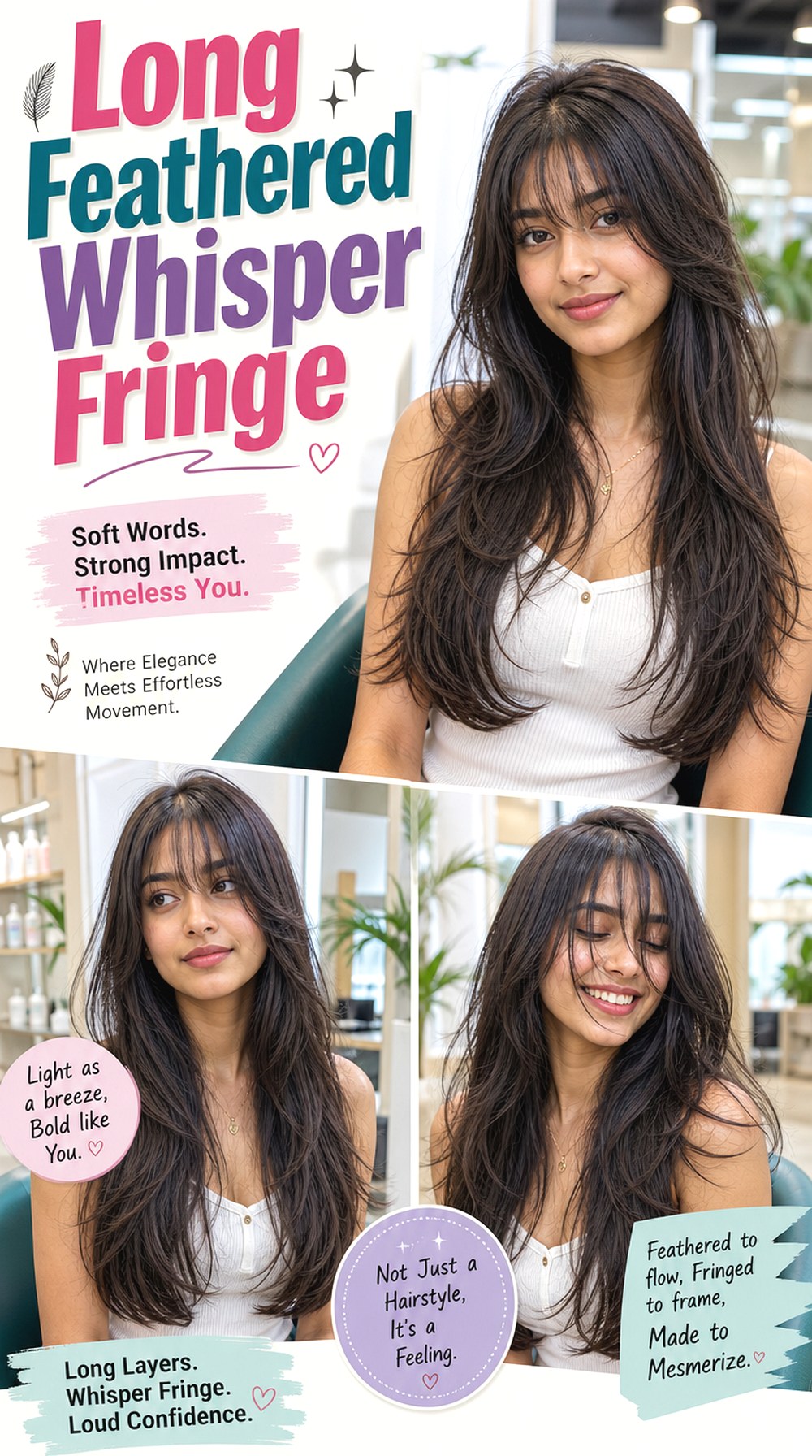Long Feathered Whisper Fringe