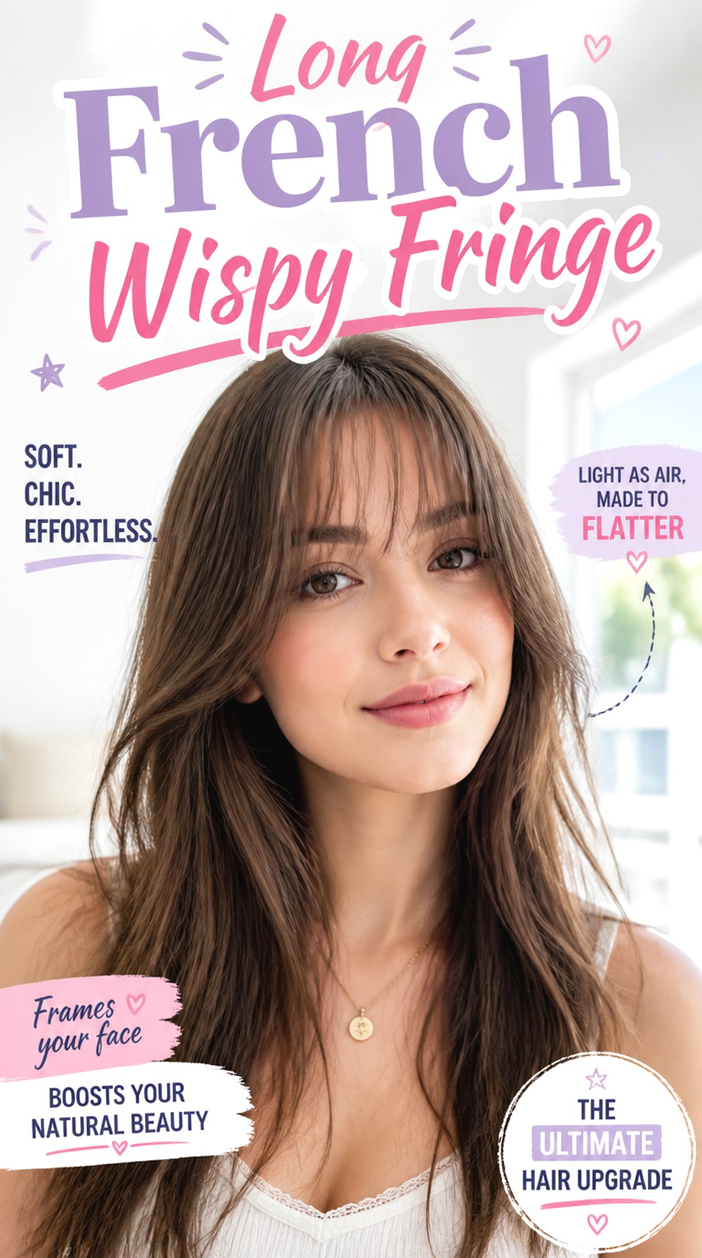 Long French Wispy Fringe