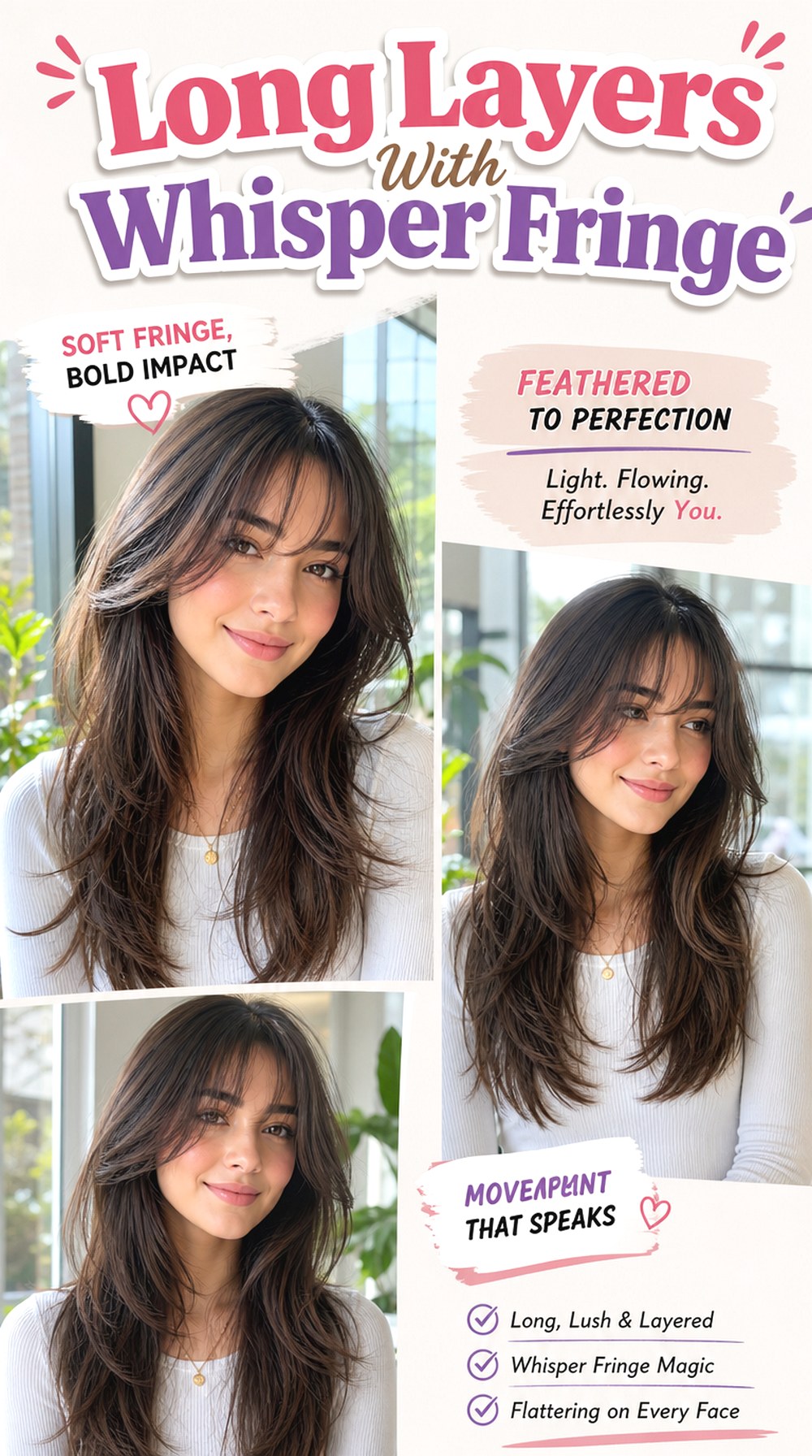 Long Layers With Whisper Fringe