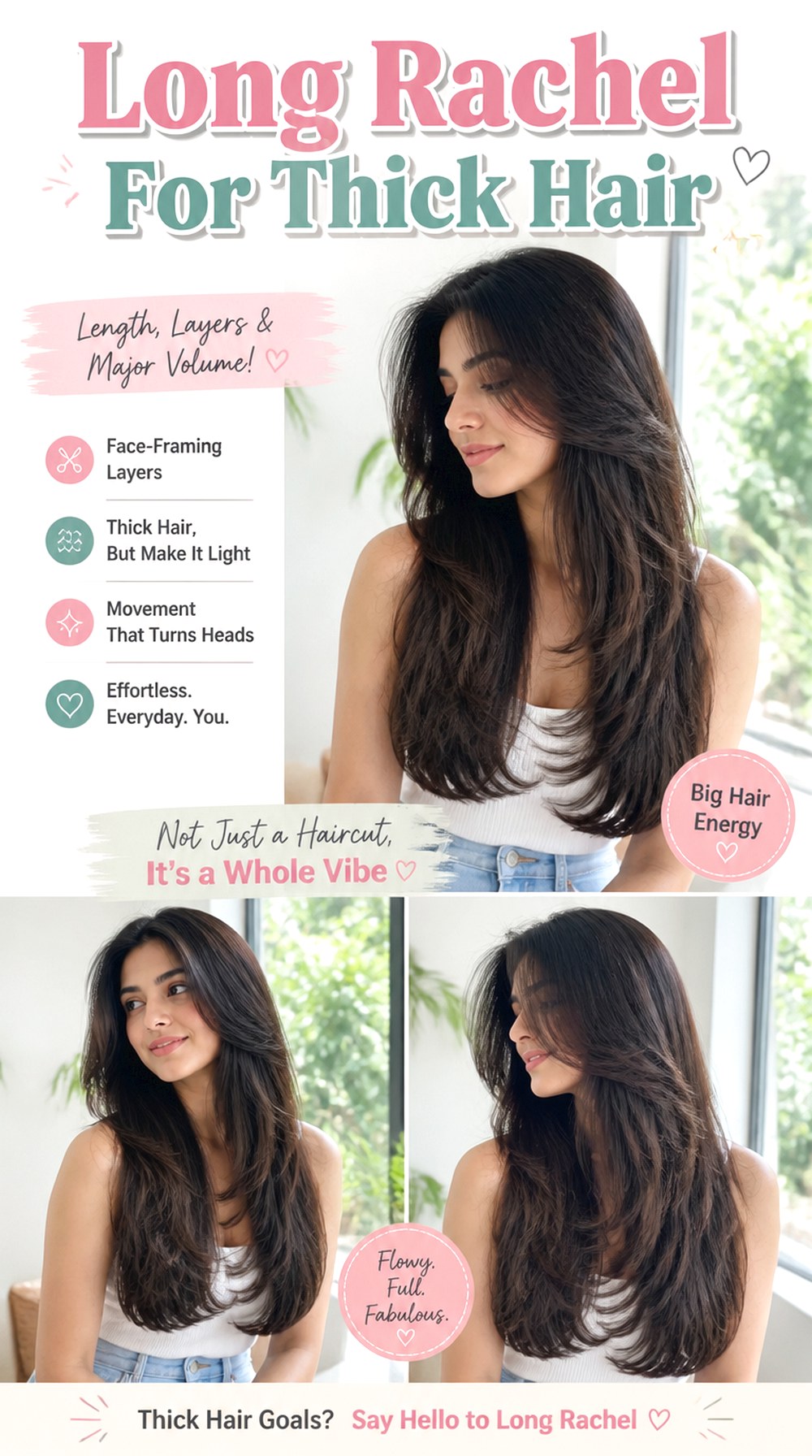 Long Rachel For Thick Hair