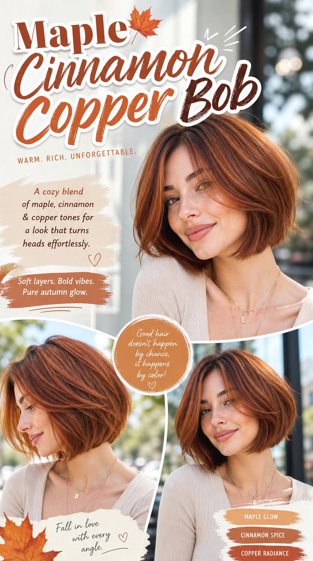 Maple Cinnamon Copper Bob