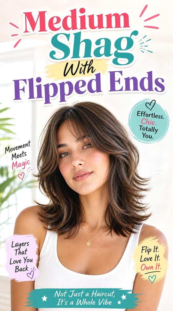 Medium Shag With Flipped Ends