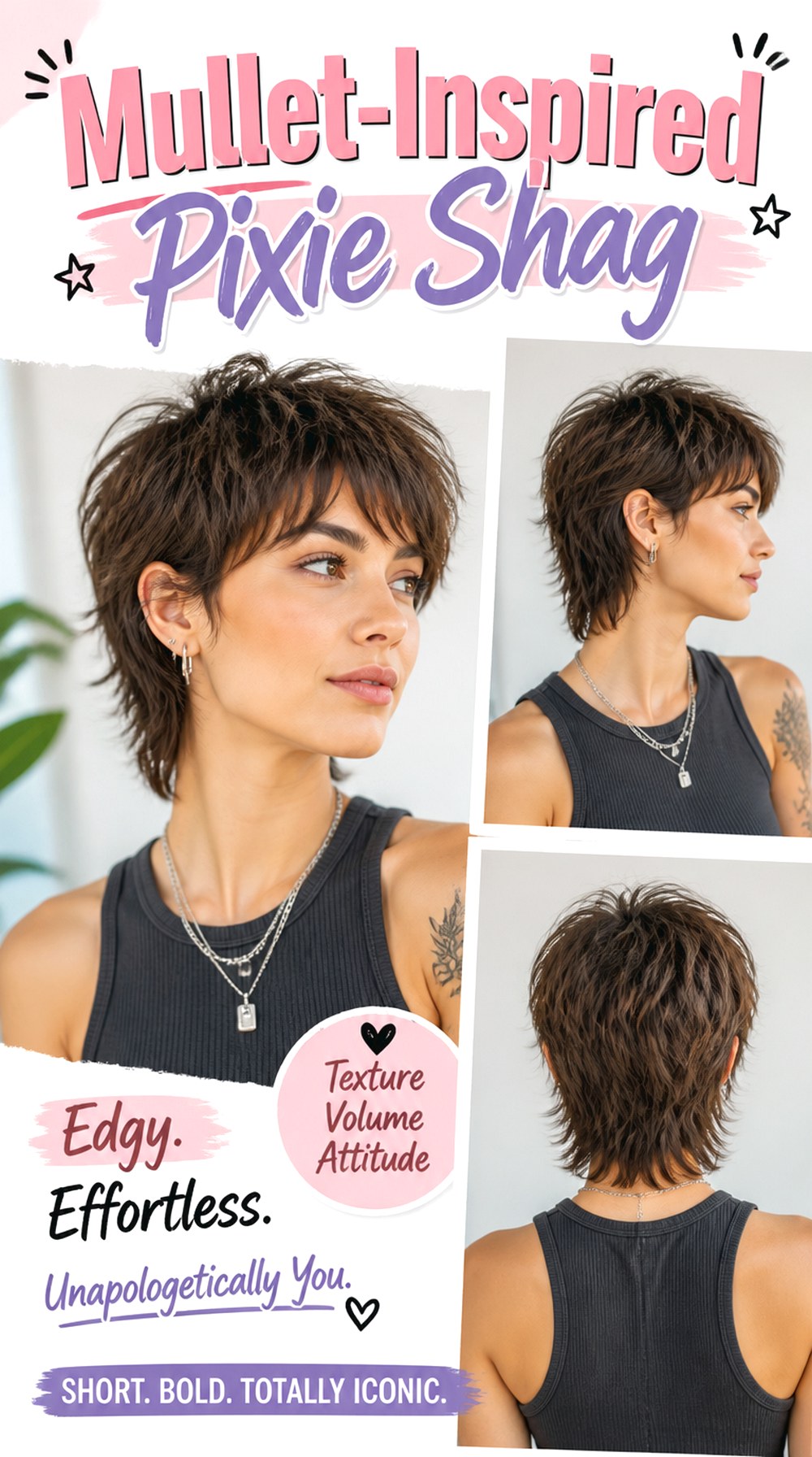 Mullet-Inspired Pixie Shag