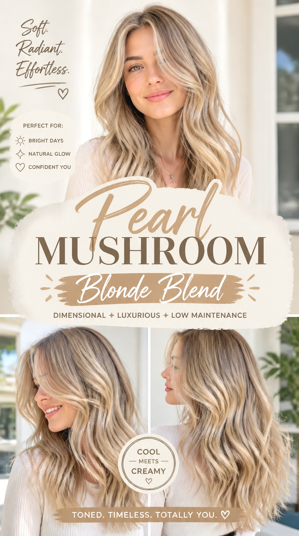 Pearl Mushroom Blonde Blend